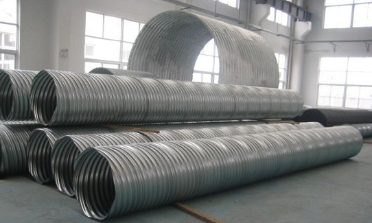 供应直径1米2米3米4米钢波纹涵管 大口径拼装金属波纹管涵